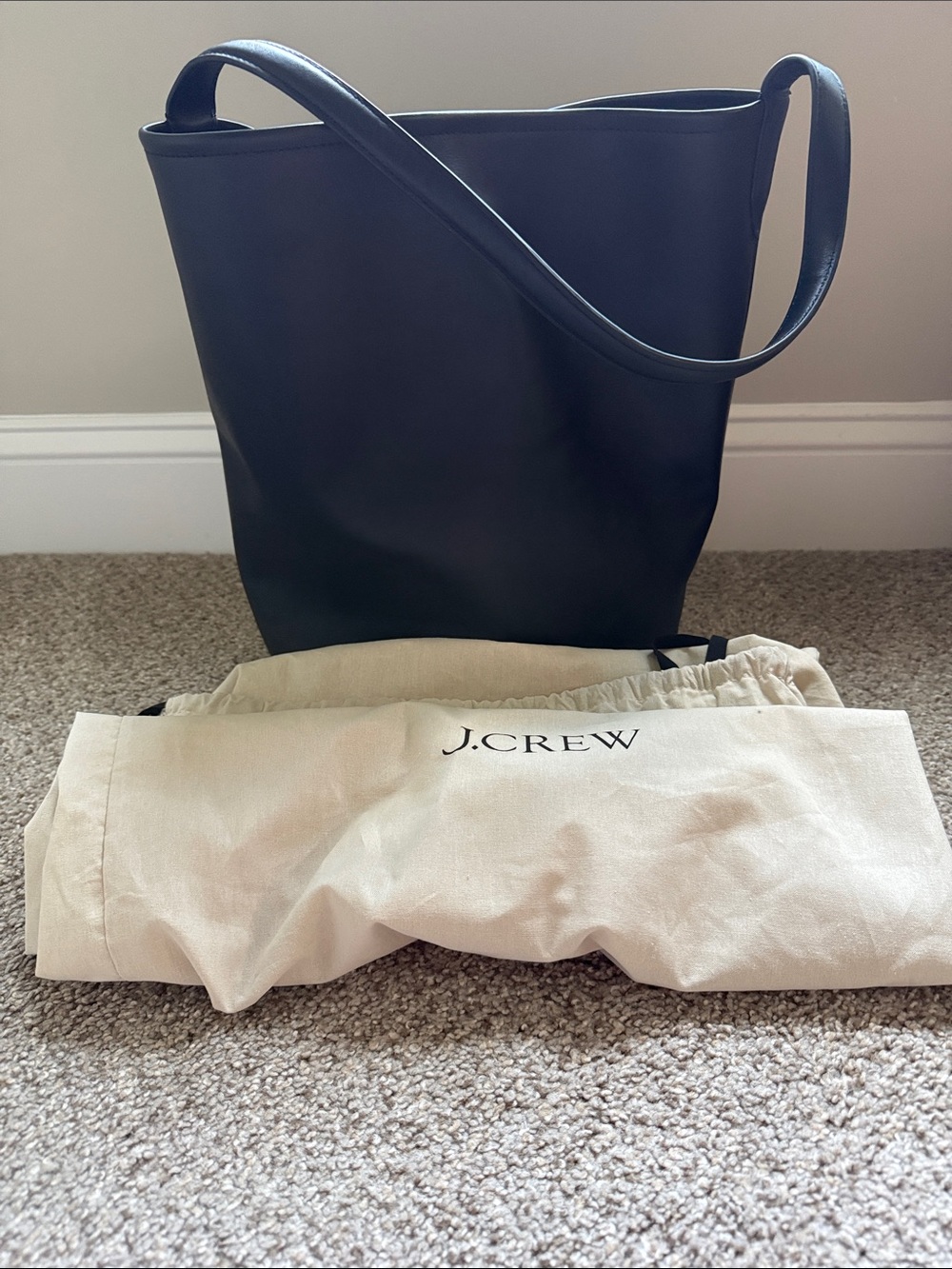 J. Crew Berkeley big bucket bag in leather